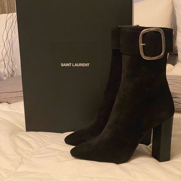 Saint Laurent Suede Joplin Boot - 39.5 - Picture 7 of 8